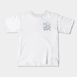 purple chicory watercolor Kids T-Shirt